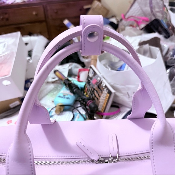MONSE Lavender Leather Travel Tote - Picture 6 of 12